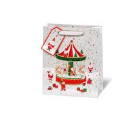 Weihnachten Geschenktüte A5-Format Karussel...