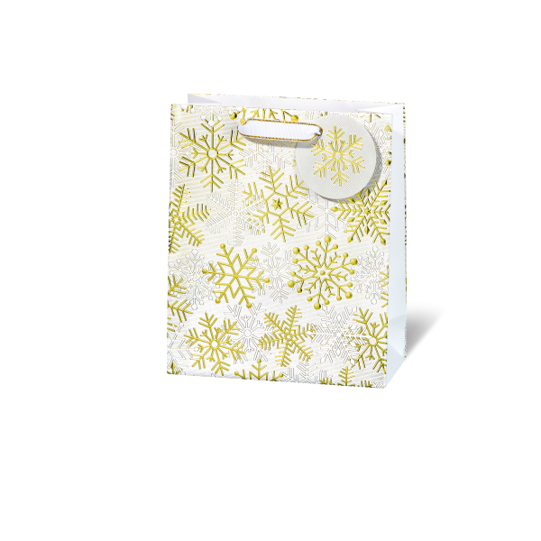 Weihnachten Geschenktüte A5-Format Golden Crystal Geschenktasche Weihnachtstüte