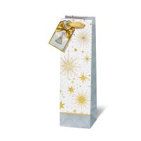 Weihnachten Weintasche Geschenktüte Engel Goldsterne...