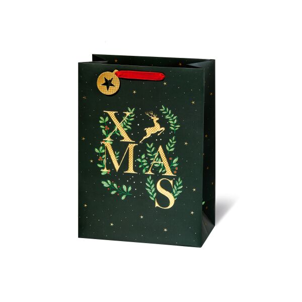 Weihnachten Geschenktüte A4-Format Xmas traditional  Geschenktasche Weihnachtstüte