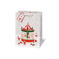 Weihnachten Geschenktüte A4-Format Karussel...