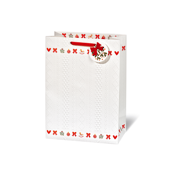 Weihnachten Geschenktüte A4-Format Nordic Winter Geschenktasche Weihnachtstüte