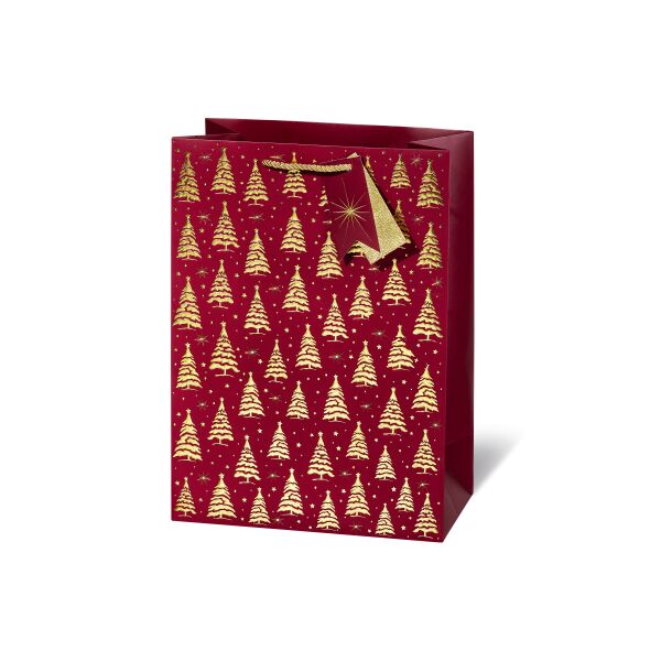 Weihnachten Geschenktüte A4-Format Golden trees Geschenktasche Weihnachtstüte