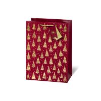 Weihnachten Geschenktüte A4-Format Golden trees...