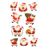 Weihnachtssticker Aufkleber Weihnachtsmänner...