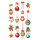 Weihnachtssticker Aufkleber Weihnachtskugeln - 2 Bögen in der Packung 7,8 x 12,5cm Christmas-stickers