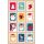 Weihnachtssticker Aufkleber Weihnachtsbriefmarken - 2 Bögen in der Packung 7,8 x 12,5cm Christmas-stickers