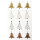 Weihnachtssticker Aufkleber Tannen Gold-Effekte - 1 Bogen in der Packung 7,8 x 12,5cm Christmas-stickers
