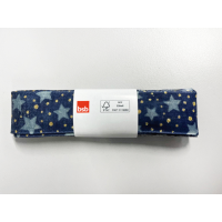 Strängchen  Geschenkband Weihnachten Sternenlicht blau