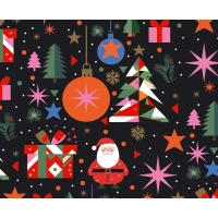 Geschenkpapier Weihnachten Röllchen 70 x 150cm...