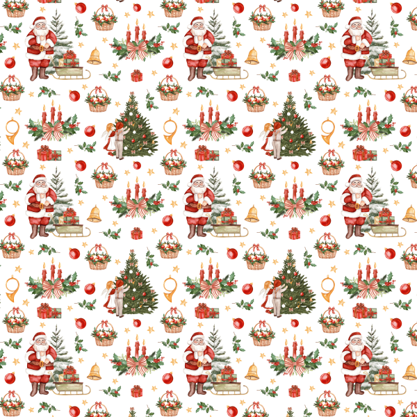 Geschenkpapier Weihnachten Röllchen 70 x 150cm Klassische Motive rot-grün Weihnachtszeit