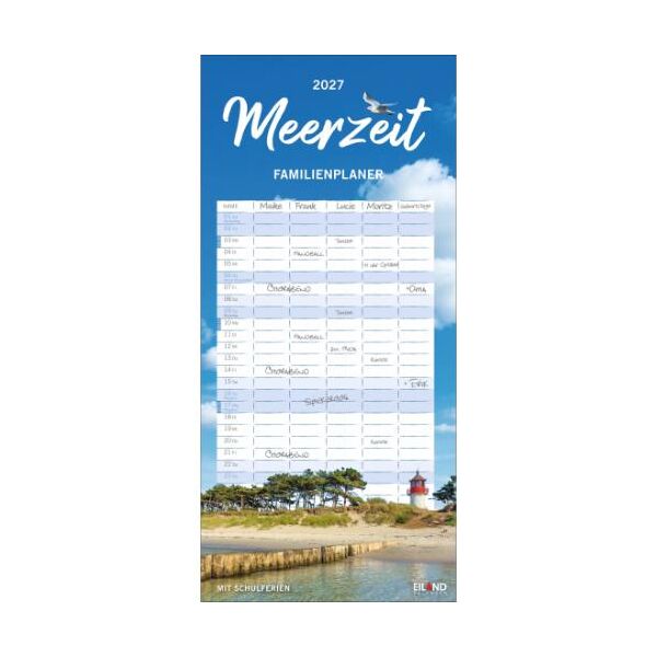 Kalender 2027 Meerzeit Familienplaner 21 X 45 Eiland