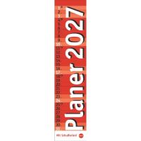 Kalender 2027 Langplaner, rot 11 X 49