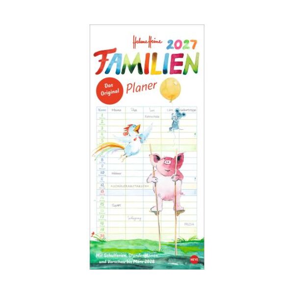 Kalender 2027 Heine Familienplaner 21 X 45