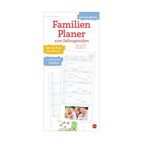 Kalender 2027 Familienplaner zum Selbstgestalten 21 X 45