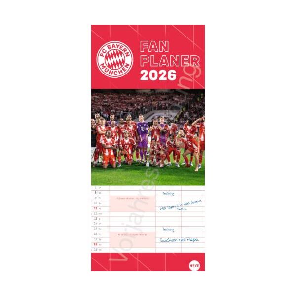 Kalender 2027 FC Bayern München Fanplaner 16 X 34,7