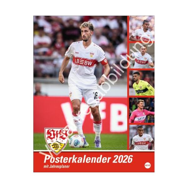 Kalender 2027 VfB Stuttgart Posterkalender 34 X 44