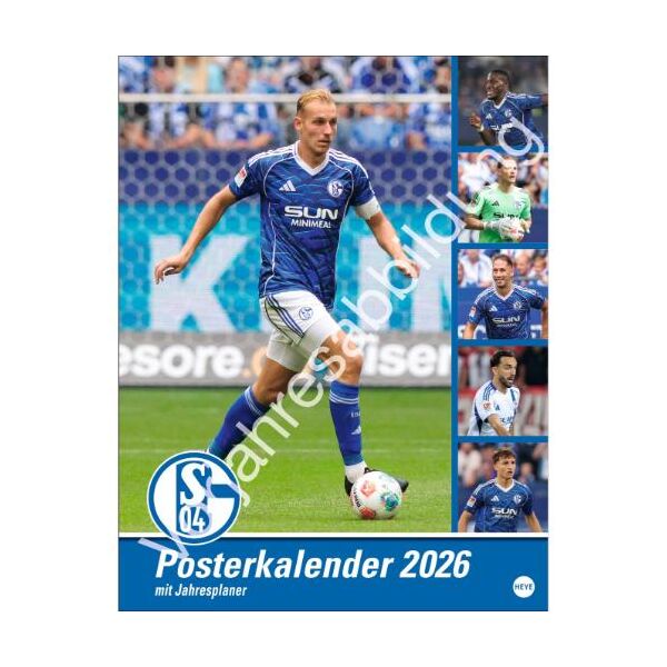Kalender 2027 Schalke 04 Posterkalender 34 X 44