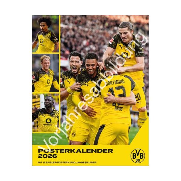 Kalender 2027 BVB Borussia Dortmund Posterkalender 34 X 44