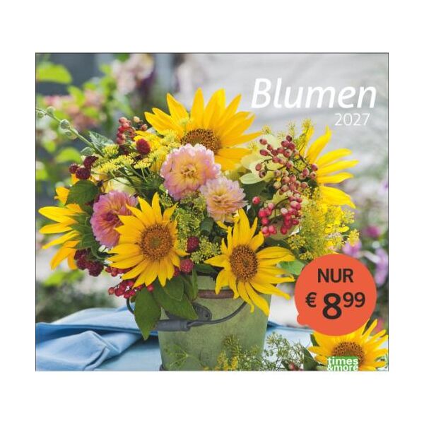 Kalender 2027 tm Blumen Bildkalender 30 X 27