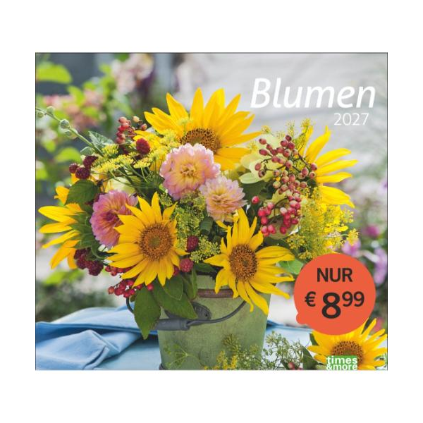 Kalender 2027 tm Blumen Bildkalender 30 X 27