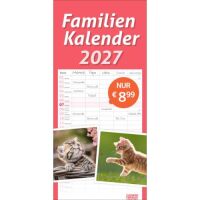 Kalender 2027 tm Katzen Familienplaner 21 X 45