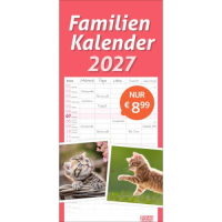 Kalender 2027 tm Katzen Familienplaner 21 X 45