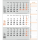 Kalender 2027 tm 3-Monatsplaner orange 30 X 35