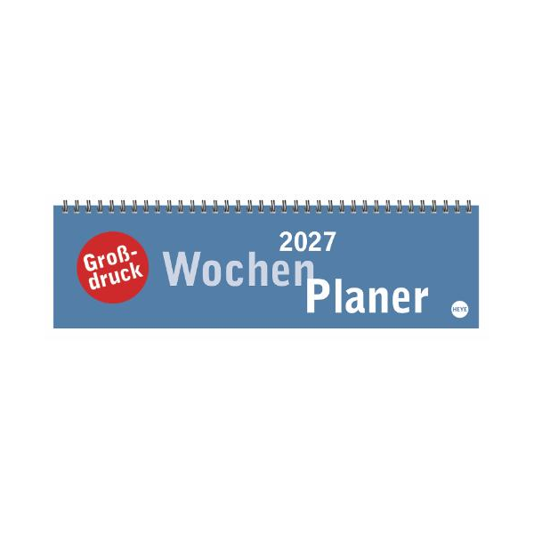 Kalender 2027 Großdruck Wochenquerplaner 32,5 X 9,3
