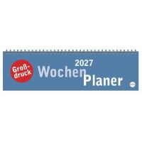 Kalender 2027 Großdruck Wochenquerplaner 32,5 X 9,3