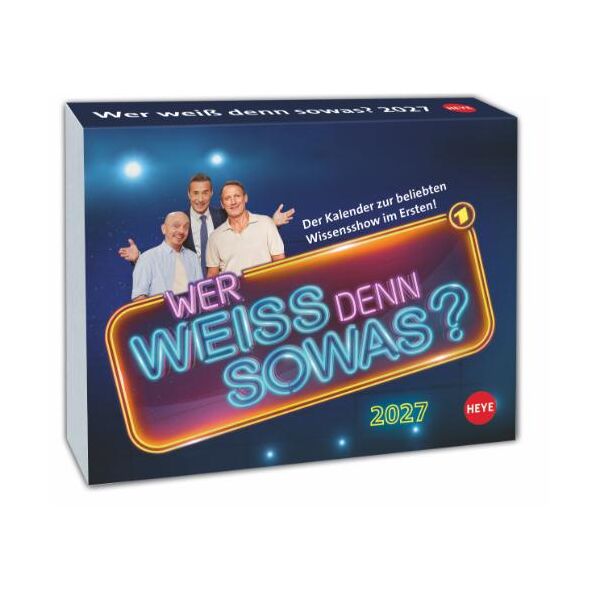 Kalender 2027 Wer weiß denn sowas? Tagesabreißkalender 14 X 11