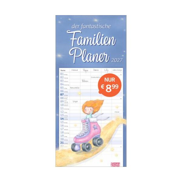 Kalender 2027 tm Zauberwesen Familienplaner 21 X 45