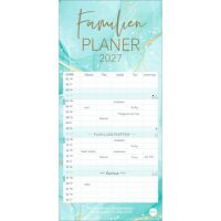 Kalender 2027 Watercolor Familienplaner 21 X 45