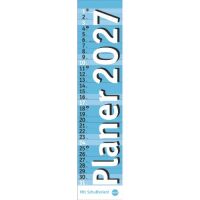 Kalender 2027 Langplaner, hellblau 11 X 49
