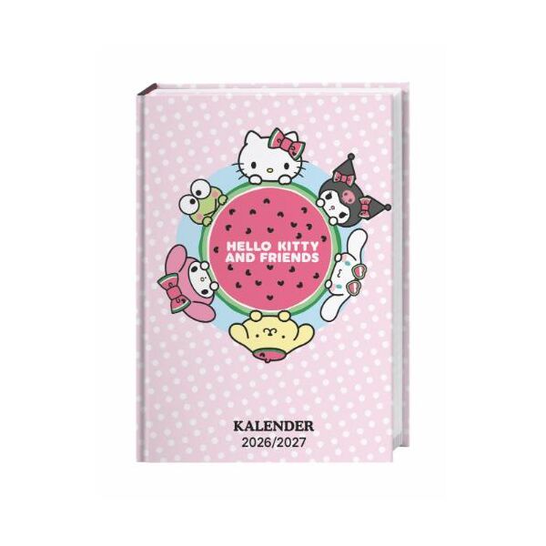 Kalender 2027 Hello Kitty 17-Monats-Kalenderbuch A5 15,2 X 21,5