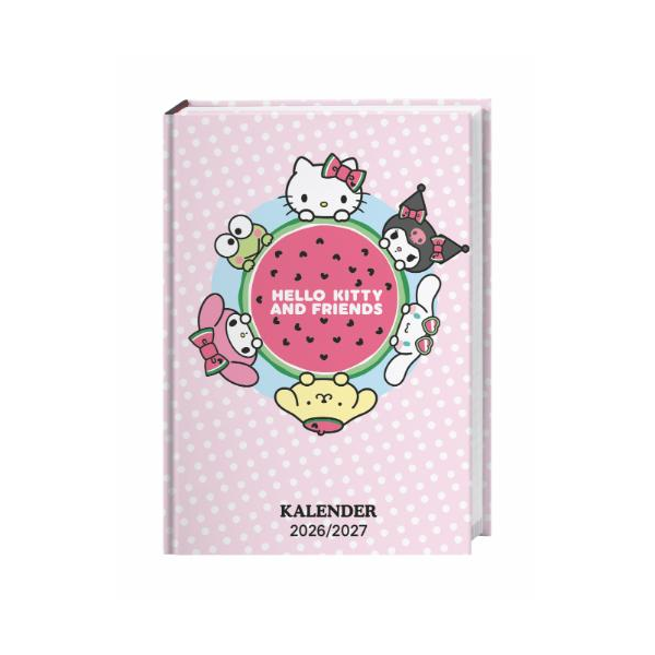 Kalender 2027 Hello Kitty 17-Monats-Kalenderbuch A5 15,2 X 21,5