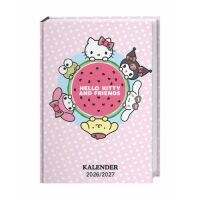 Kalender 2027 Hello Kitty 17-Monats-Kalenderbuch A5 15,2...