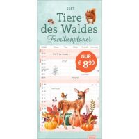 Kalender 2027 tm Tiere des Waldes Familienplaner 21 X 45