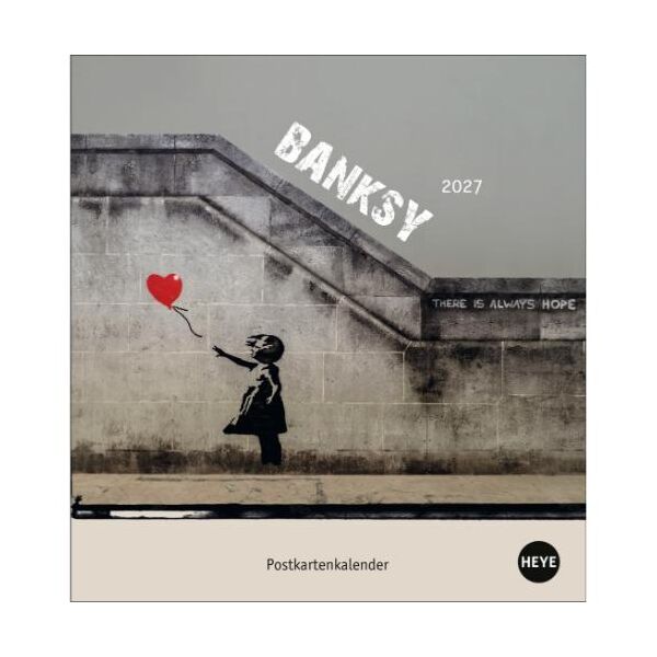 Kalender 2027 Banksy Postkartenkalender 16 X 17