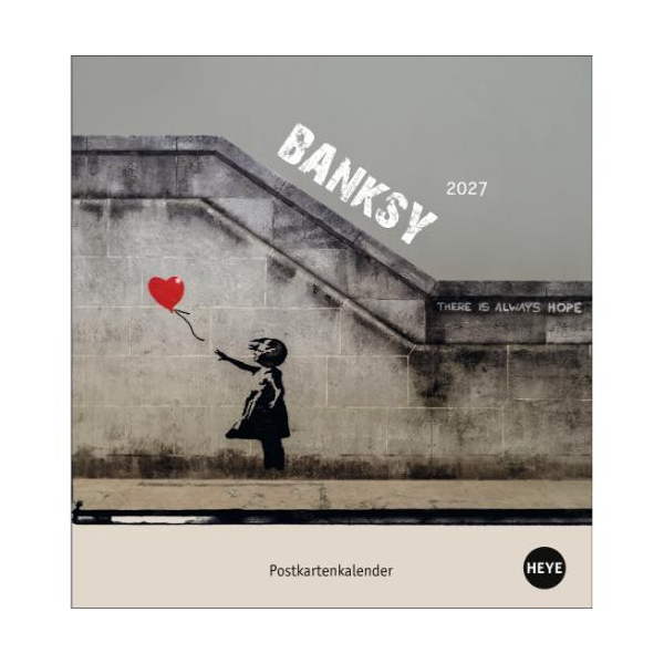 Kalender 2027 Banksy Postkartenkalender 16 X 17