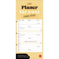 Kalender 2027 Deko-Slimplaner Happy Times 16 X 34,7
