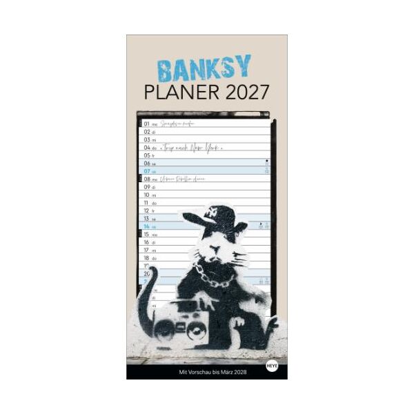 Kalender 2027 Banksy Planer 21 X 45