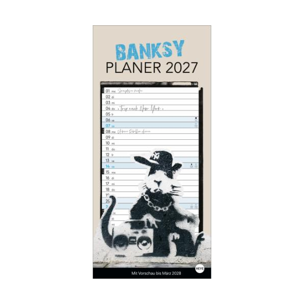Kalender 2027 Banksy Planer 21 X 45