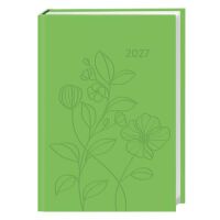 Kalender 2027 Kalenderbuch A7 grün 8 X 11,5