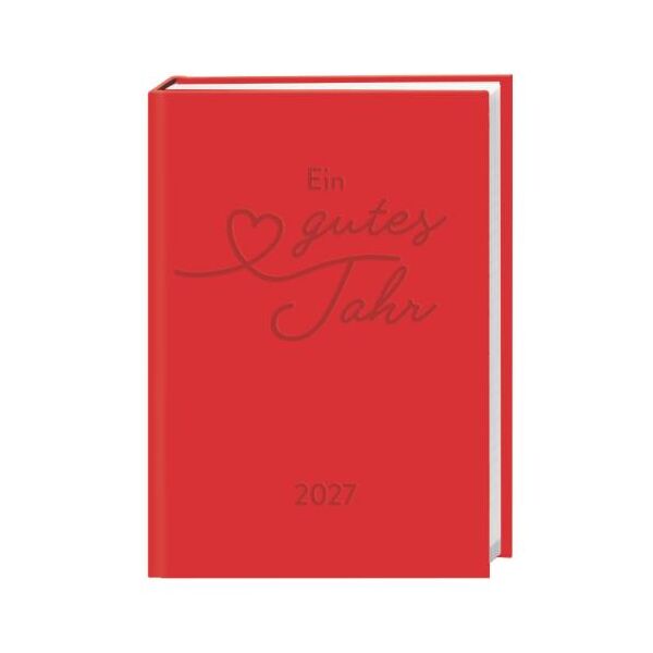 Kalender 2027 Kalenderbuch A7 koralle 8 X 11,5