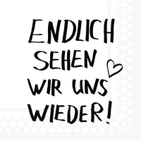 Servietten 33 x 33 cm 3-lagig 20 Servietten Endlich sehen...