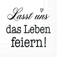 Servietten 33 x 33 cm 3-lagig 20 Servietten Lasst uns das...