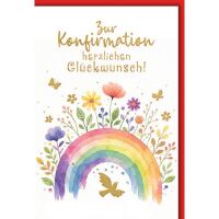 Konfirmation Glückwunschkarte mit Briefumschlag...