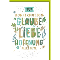 Konfirmation Glückwunschkarte mit Briefumschlag...