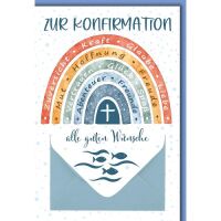 Konfirmation Glückwunschkarte mit Briefumschlag...